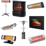 Fireplaces and infrared heaters